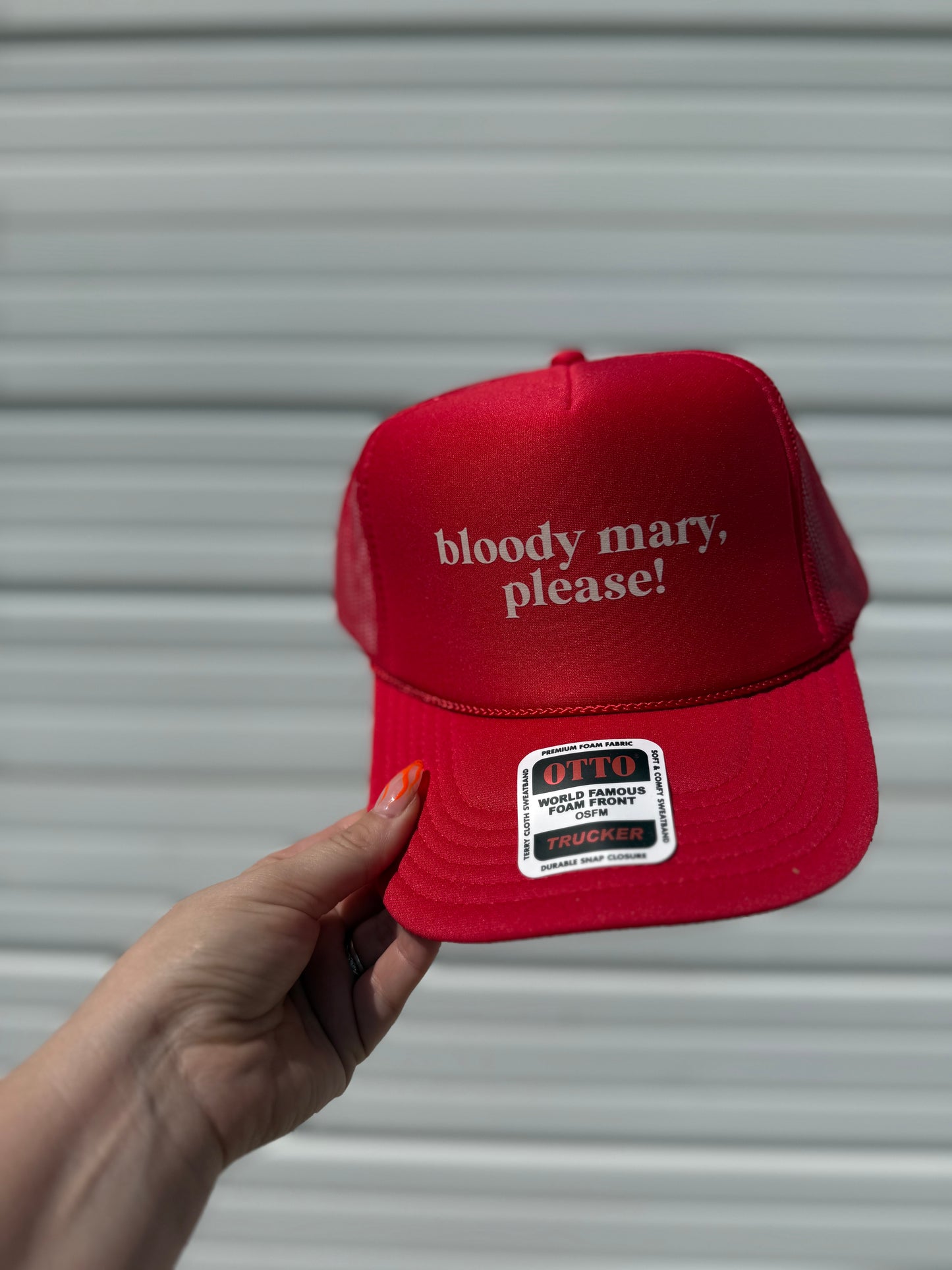 BLOODY MARY ANYONE TRUCKER HAT